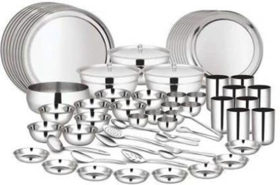 Shir and sam 101Pcs Stainless Steel Kitchen Combo Dinner Set  uploaded by RBM SHOP on 10/27/2021