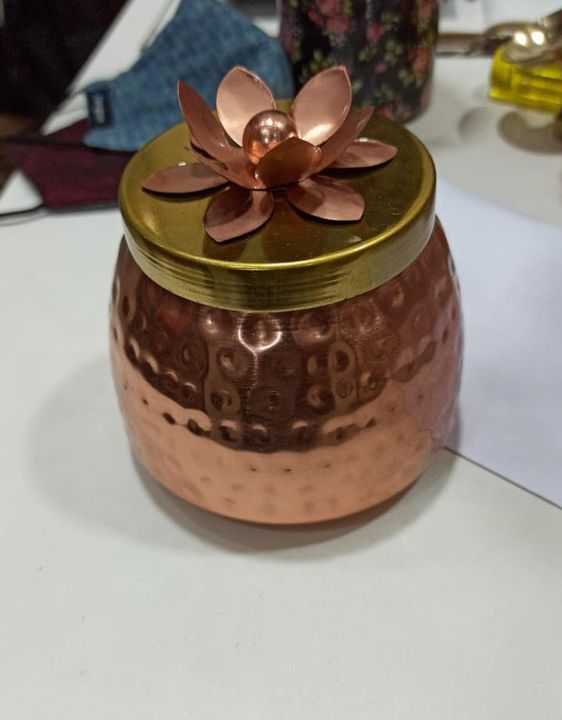 Post image Copper plated metal dryfruit jars
