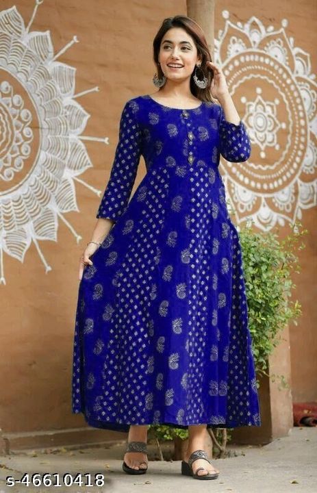 Post image Catalog Name:*Charvi Fashionable Kurtis*Fabric: RayonSleeve Length: Three-Quarter SleevesPattern: PrintedCombo of: SingleSizes:S (Bust Size: 36 in, Size Length: 50 in) M (Bust Size: 38 in, Size Length: 50 in) L (Bust Size: 40 in, Size Length: 50 in) XL (Bust Size: 42 in, Size Length: 50 in) XXL (Bust Size: 44 in, Size Length: 50 in) XXXL (Bust Size: 46 in, Size Length: 50 in) 
Easy Returns Available In Case Of Any Issue*Proof of Safe Delivery! Click to know on Safety Standards of Delivery Partners- https://ltl.sh/y_nZrAV3