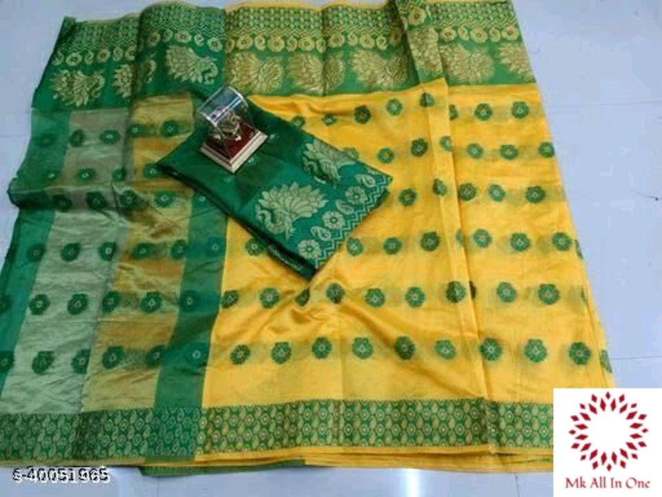 Saree Fabric Cotton Silk
Blouse uploaded by Mk All in One Shop on 10/27/2021