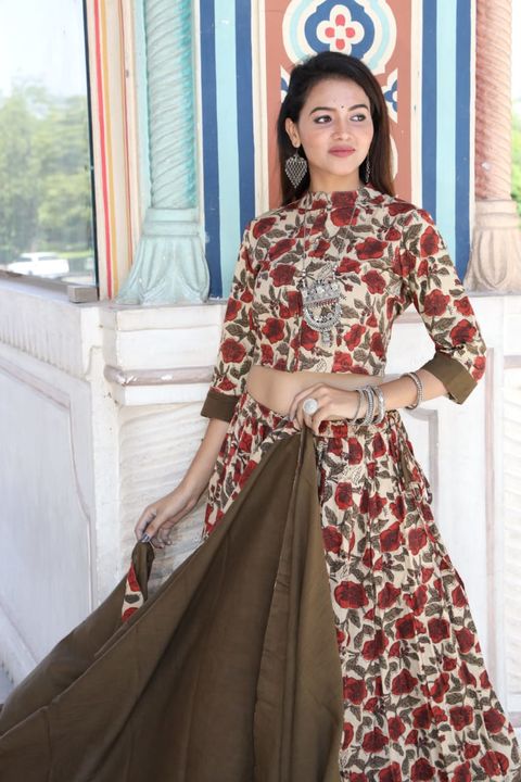 Cotton skirt, top with dupatta  uploaded by Paras hastkala block prints  on 10/27/2021