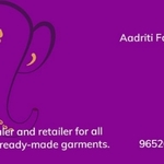 Business logo of Aadriti Fashions
