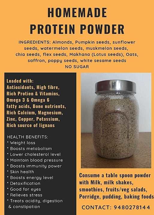 Home made protein powder without sugar uploaded by business on 9/18/2020