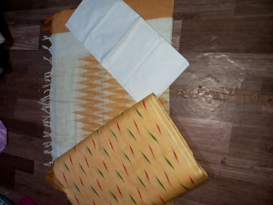 Post image Ikkat fabrics Top 2.5meter Bottom 2,5mitar Dupptah 2,5mitar Piece 750 rupe shipping free 8898414016