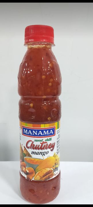 Post image Manama sweet chilli chutney mango flovour we can eat this with samosa nuggets. M.r.p is 80 rs special discount for quantity orders.