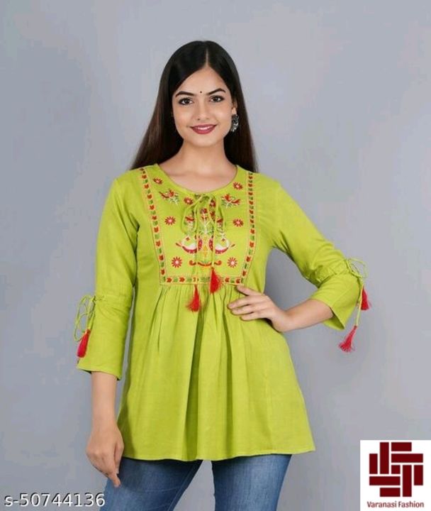 womens embroidery partwear and festival top
Fabric:  uploaded by Varanasi fashion on 10/27/2021