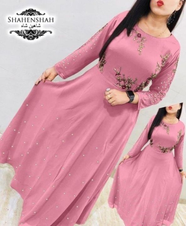 Women's Georgette Embroidered Gowns uploaded by Online seller on 10/28/2021