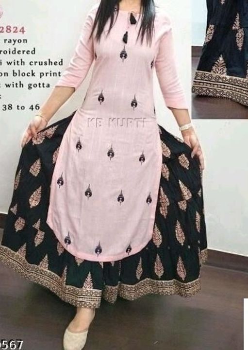 Post image New fancy type kurti and plazo type skirt order ke liye WhatsApp7041297999