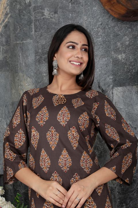 Cotton Kurti with pant uploaded by business on 10/28/2021