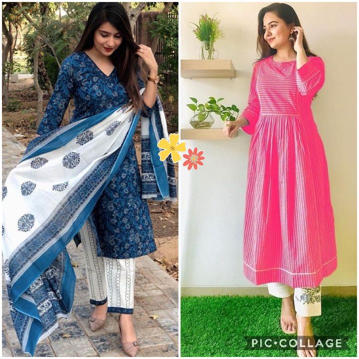 Beautiful 2 Dress Combo uploaded by Kurti Wholesale Jaipur on 10/28/2021