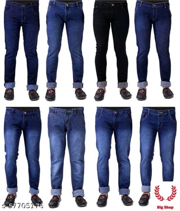Stylish Glamarous Men Jeans
Fabric: Denim uploaded by business on 10/28/2021