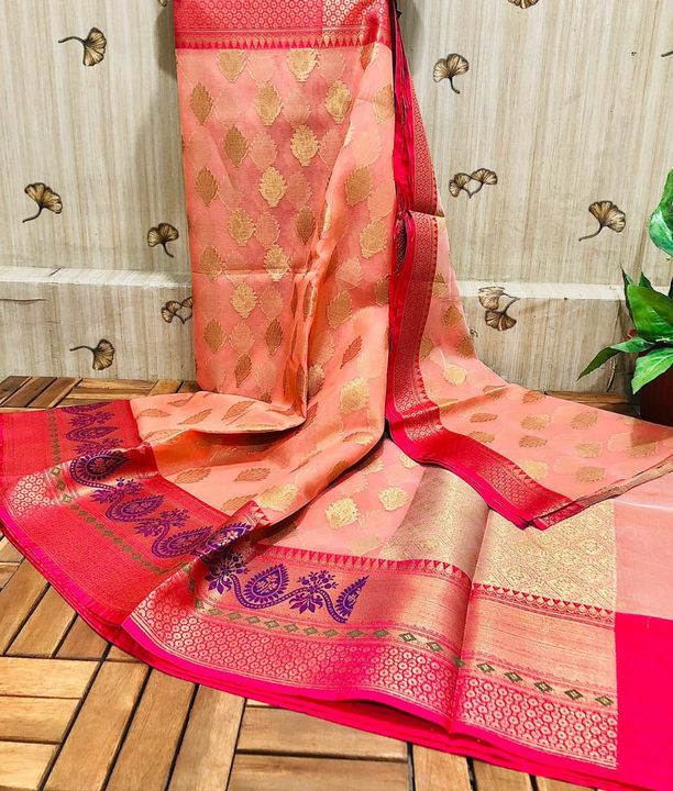 Kora muslin tanchui silk saree uploaded by Banarasi saree kora muslin on 10/28/2021