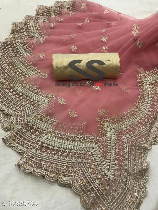 Catalog Name:*Abhisarika Fashionable Sarees*
Saree Fabric: Net
Blouse: Product Dependent
Blouse Fabr uploaded by business on 10/28/2021