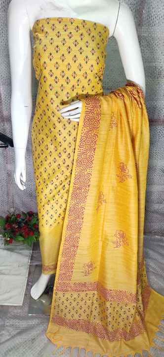 Katan dupiyan silk salower suit 3 pieces uploaded by M/S SUNDARBAN ONLINE on 10/28/2021