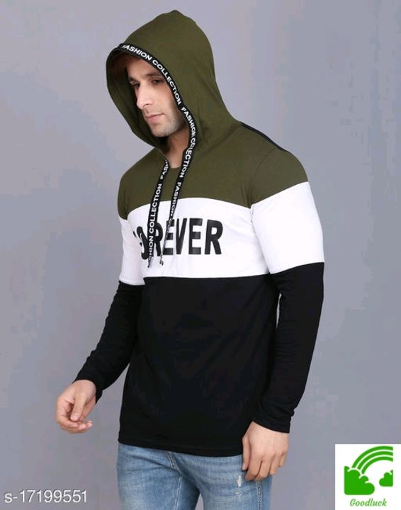 SHAPPHR Typography Men's Hooded T-Shirt uploaded by business on 10/28/2021