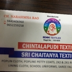 Business logo of Chintalapudi textiles