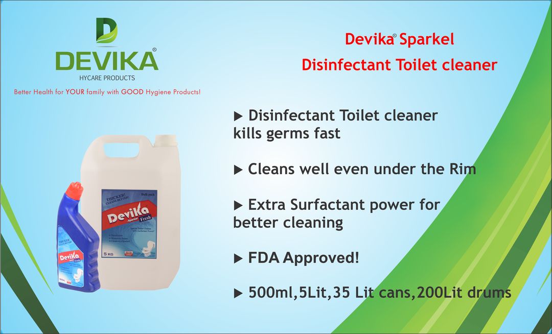 Devika Sparkel Disinfectant Thick Toilet Cleaner  uploaded by Devika Hycare Products  on 10/29/2021