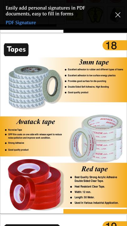Post image Tapes also available in best price