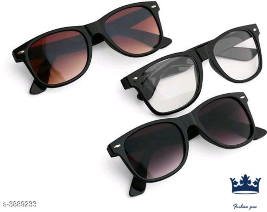 Catalog Name:*Attractive Stylish Unisex Sunglasses*
Frame Material: Fiber
Multipack: 3
Sizes:Free Si uploaded by business on 10/29/2021