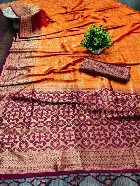 Banaras softy silk collection uploaded by Fashion world on 10/29/2021