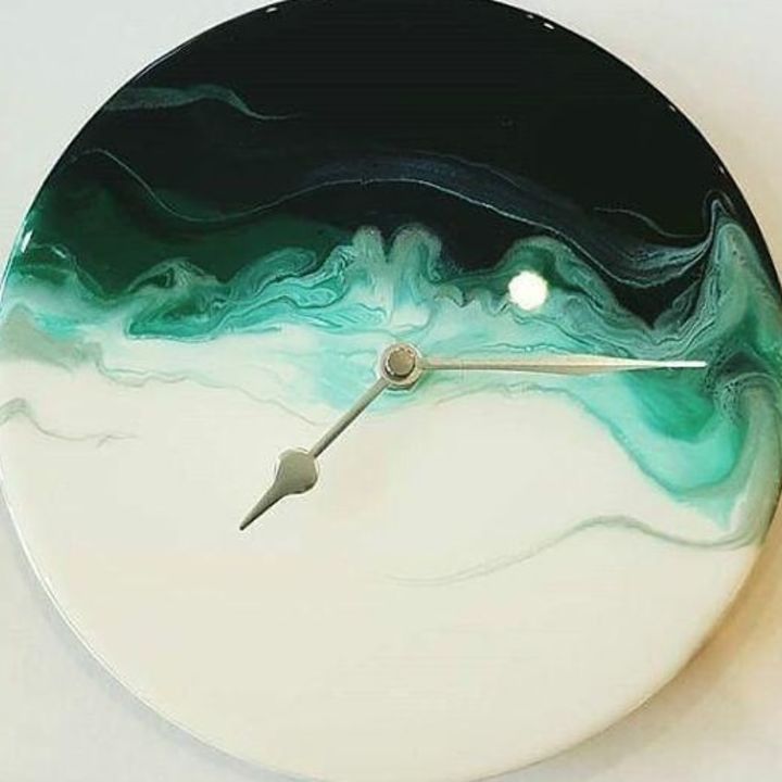 Resin wall clock  uploaded by business on 10/29/2021
