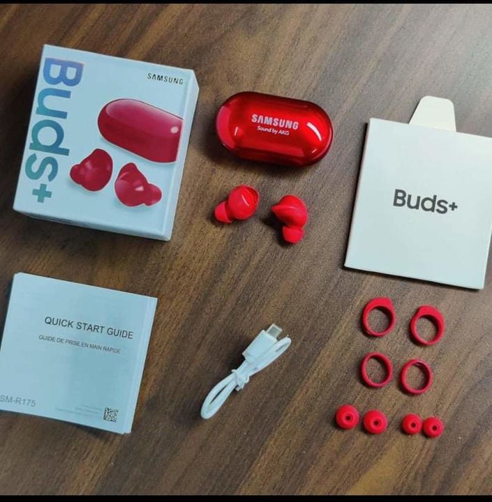 Post image *SAMSUNG GALAXY BUDS+* 
*Available At Just 1499Free shipping📦❤
• *Bluetooth v5.0* ( Dual Connectivity )
• Next Generation *PixArt Chipset* For Lossless Connectivity 
• *DIRAC HD* Noise Cancellation Mic 
• *Touch Operation* With Media And Call Control On Earbuds
• *Battery Capacity 700mAh*( Can Charge Earbuds 3 - 4 Times )
• Charging  Time Upto *2 Hours* 
• *Playback Time Upto 4 - 5 Hours* Single Use ( Total Backup *Upto 20 Hours*)
• *Type C* Fast Charging Input For Power Supply
• Ceramic Finish premium Earbuds Design
• *SOUND BY AKG*Available only @Deya_Antique_collections @Deya's Menz collectionsDm me for orders guysWholesellers Reseller n Buyers are mostly Welcome 🙏🙏🙏🙏🙏🙏Keep Shopping 🛒🛍️🛍️🛍️🛍️