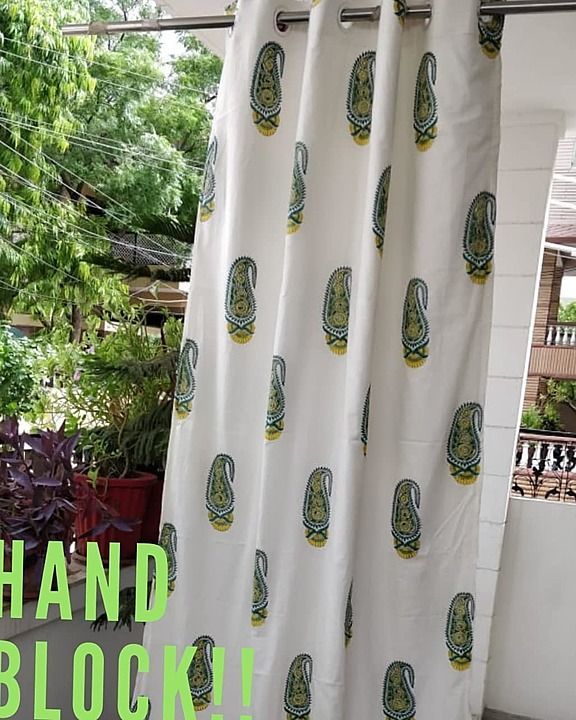 Premium Designs Royal Look Handblock Printing Wooden Block Curtains Cover uploaded by business on 9/18/2020