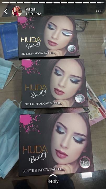 Huda beauty eyeshadow 18 colour uploaded by business on 9/18/2020
