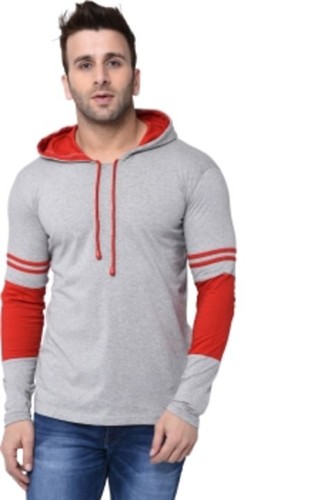 HELMONT Striped Men Hooded Neck Red, Black T-Shirt

 uploaded by business on 10/30/2021