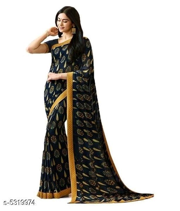 Georgette saree uploaded by business on 9/18/2020