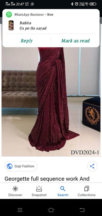 Post image I want 1 Pieces of I want same saree under 800/-.
Chat with me only if you offer COD.
Below is the sample image of what I want.