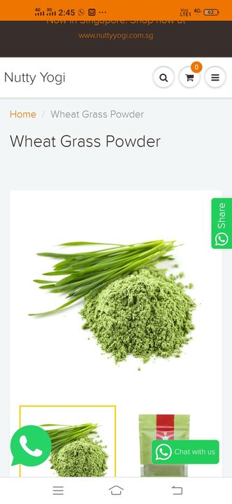 Wheat grass powder uploaded by business on 10/31/2021