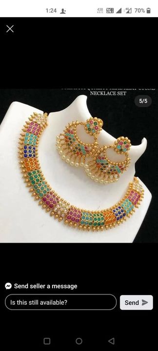 Necklace uploaded by Aadhya imitation on 10/31/2021