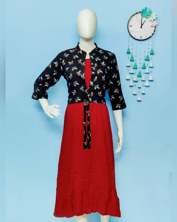 Rayon Kurti With Jacket  uploaded by business on 10/31/2021