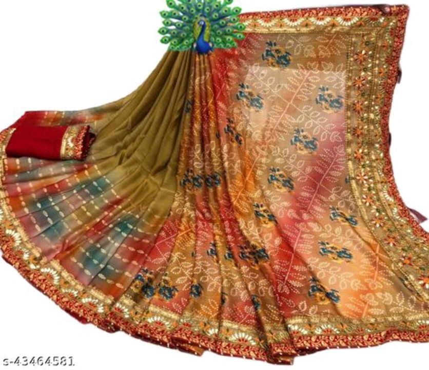 Trendy Fashionable Bandhani Sarees uploaded by business on 10/31/2021