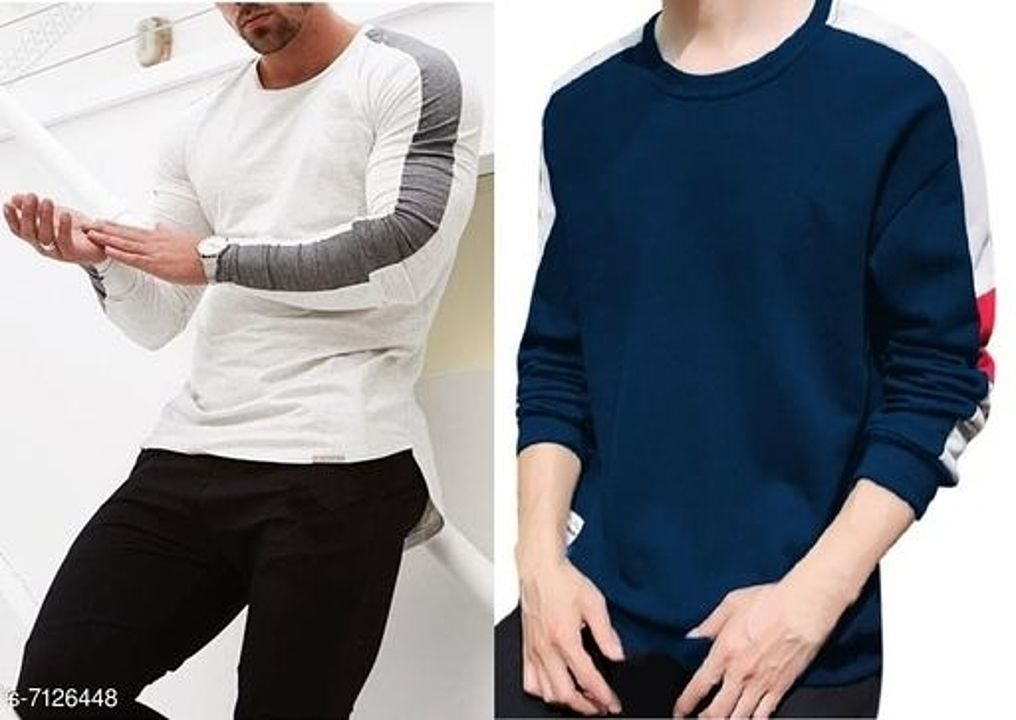 Catalog Name:*Stylish Graceful Men Tshirts*
Fabric: Cotton
Sleeve Length: Long Sleeves
Pattern: Prin uploaded by Radhe collection  readymade shop  on 9/19/2020