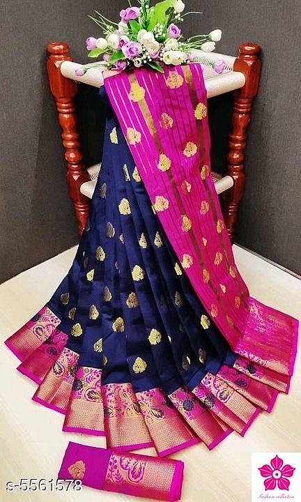 Catalog Name:*Trendy Women's Sarees*
Saree Fabric: Cotton Silk
Blouse: Separate Blouse Piece
Blouse  uploaded by Fashion collection on 9/19/2020