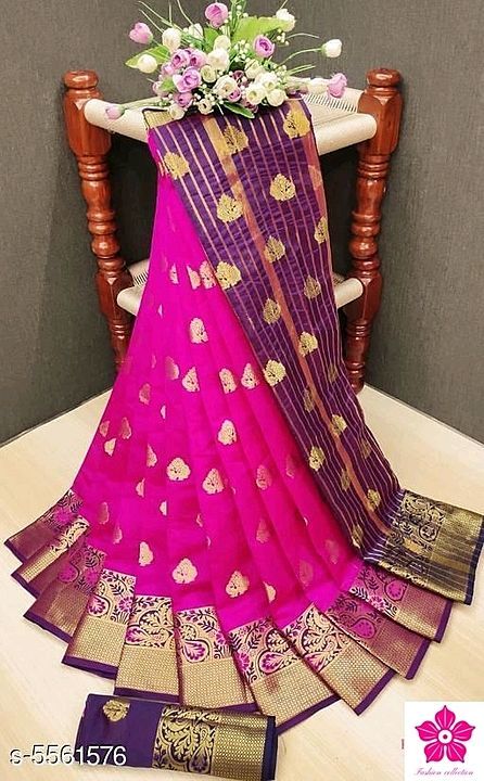 Catalog Name:*Trendy Women's Sarees*
Saree Fabric: Cotton Silk
Blouse: Separate Blouse Piece
Blouse  uploaded by Fashion collection on 9/19/2020