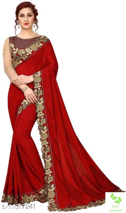 Net silk saree uploaded by business on 11/1/2021
