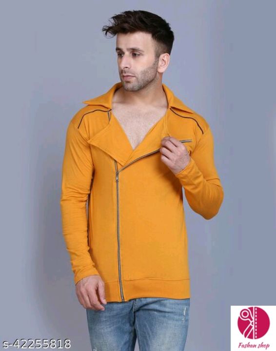 Stylish full sleeve t-shirt for men with zipper  uploaded by Ganpati fashion on 11/1/2021