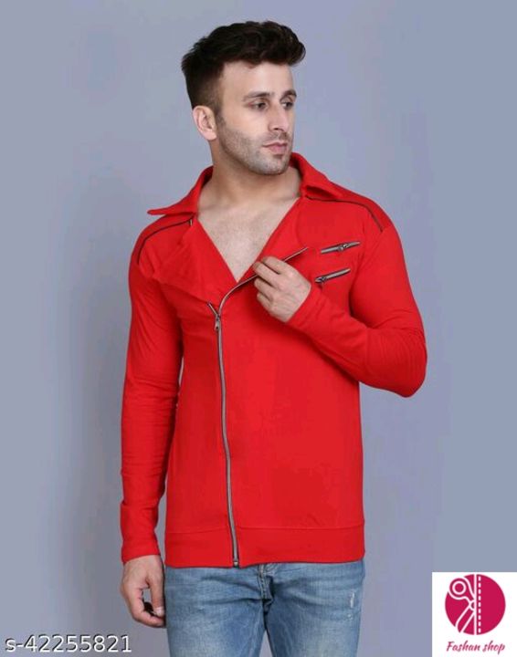 Stylish full sleeve t-shirt for men with zipper  uploaded by business on 11/1/2021