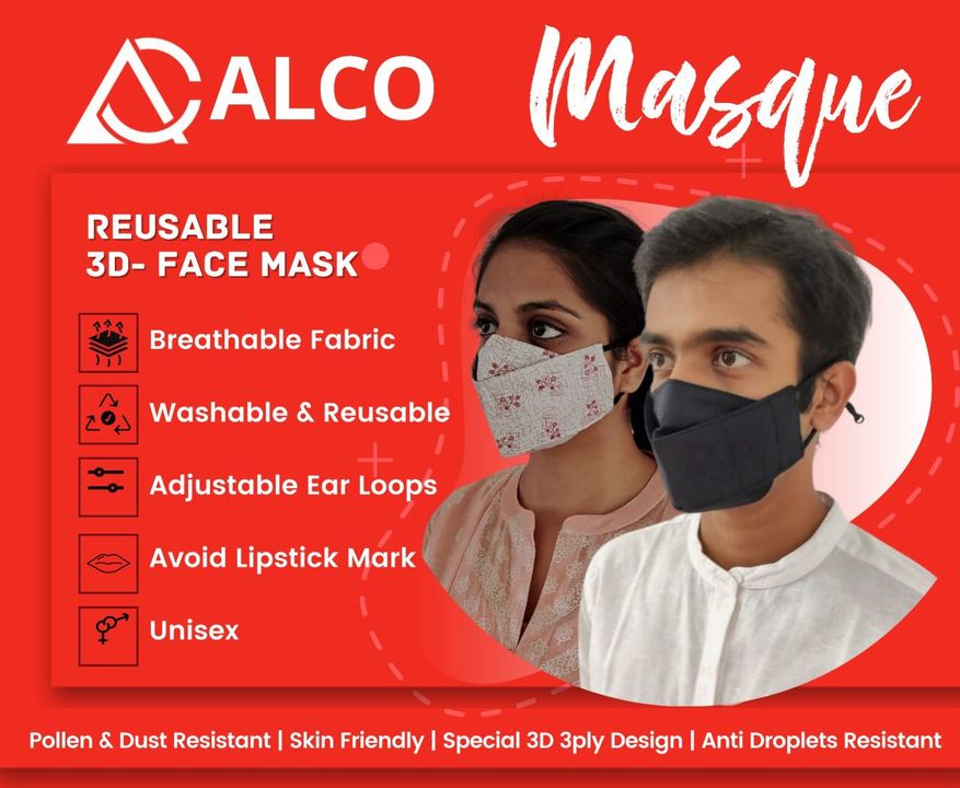 Pack of 20 3D Face Mask uploaded by ALCO Associates on 11/2/2021