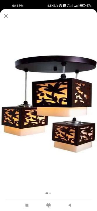 Wooden thali lamp style uploaded by business on 11/2/2021