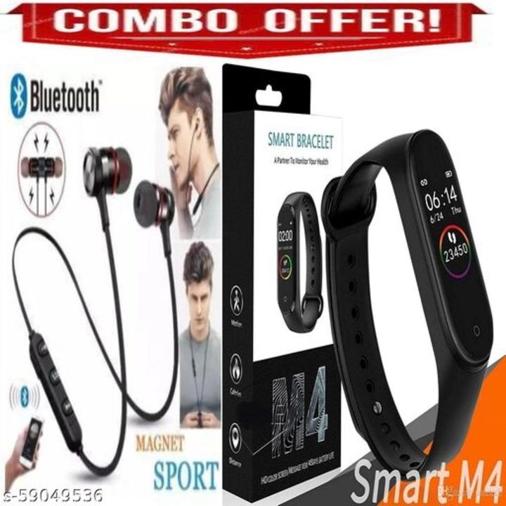 Smart watch with magnet bluetooth headphone combo  uploaded by ONLINESHOP YOUR on 11/3/2021
