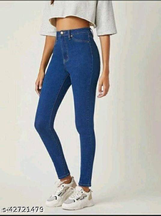 Trendy women highwaist jeans uploaded by business on 11/3/2021