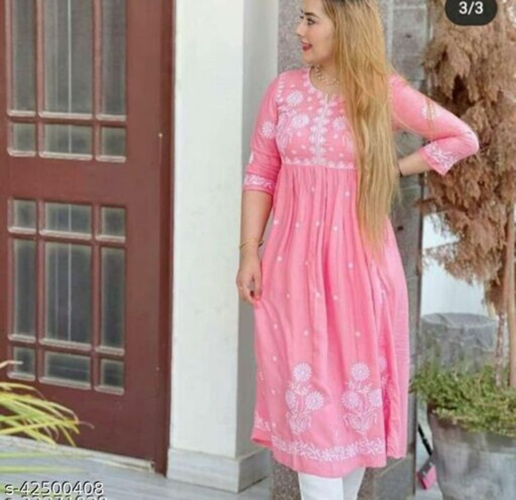 Embroidery kurti uploaded by business on 11/3/2021