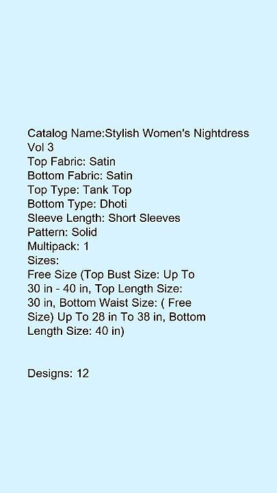 Women's night suit uploaded by K-Shop on 9/19/2020