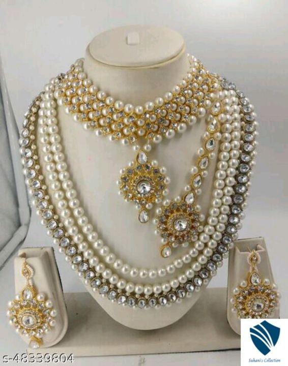 Trendy beautiful jwellery set uploaded by business on 11/4/2021