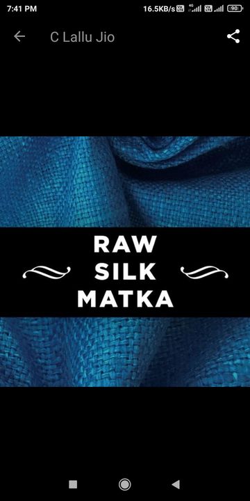 Matka matka 4ply uploaded by Silk fabric on 11/4/2021