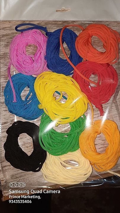 50 mtrs Nylon Macrame Thread Rope Bundle 4 mm for Beading, Shoe Lace, Jewelry Making & Craft Hanging uploaded by Prince Marketing  on 9/19/2020